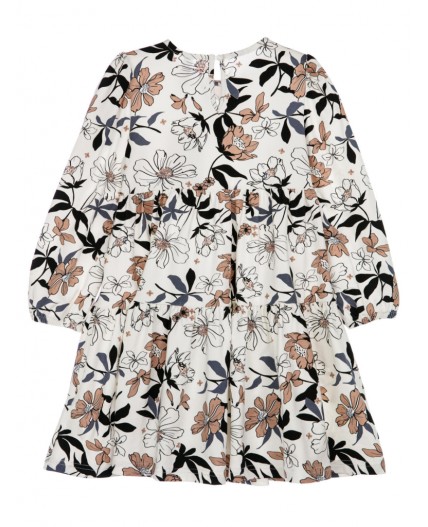 Платье трикотажное для девочек разноцветный