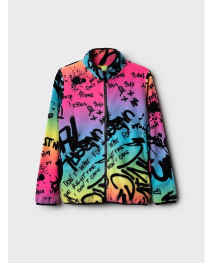 Куртка трикотажная для девочек разноцветный