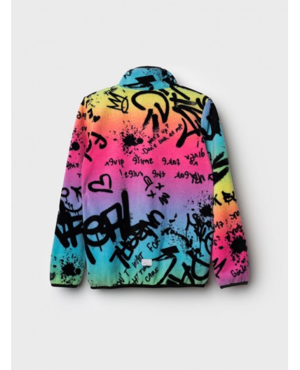 Куртка трикотажная для девочек разноцветный