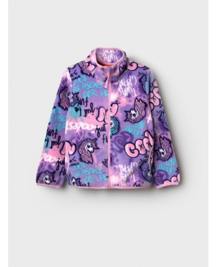 Куртка трикотажная для девочек разноцветный