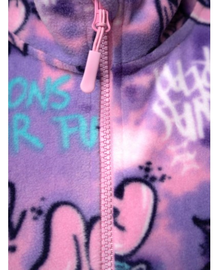 Куртка трикотажная для девочек разноцветный