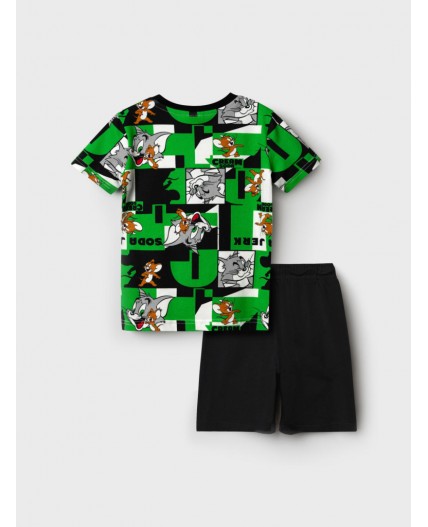 Комплект трикотажный для мальчиков: фуфайка (футболка), шорты разноцветный