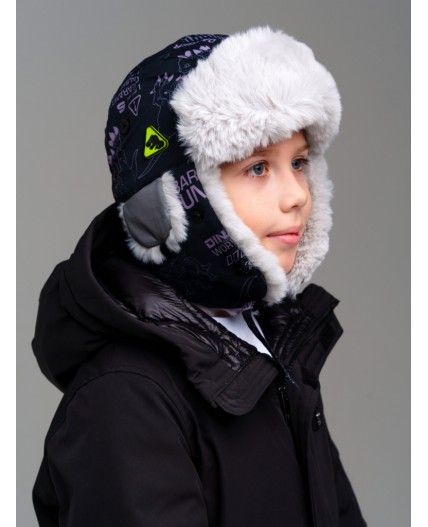 Шапка текстильная для мальчиков разноцветный