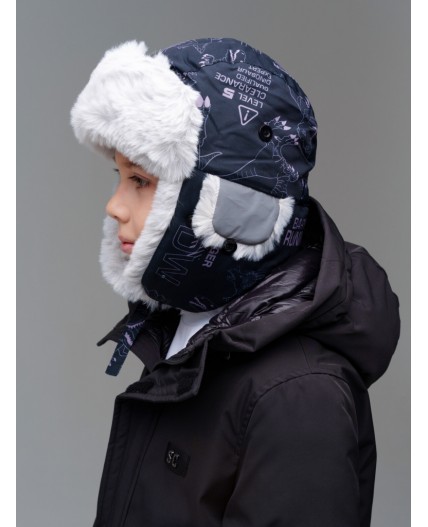 Шапка текстильная для мальчиков разноцветный