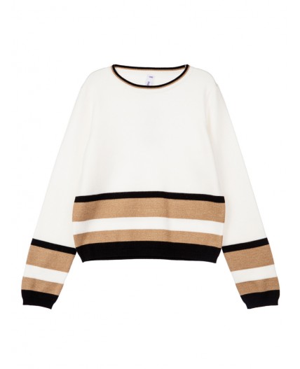 Джемпер трикотажный для девочек белый