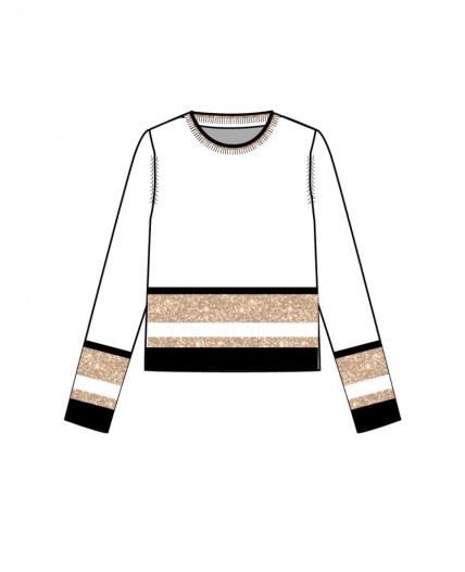 Джемпер трикотажный для девочек белый