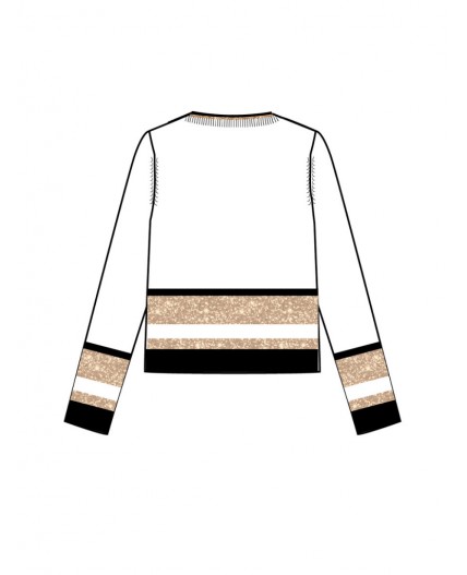 Джемпер трикотажный для девочек белый