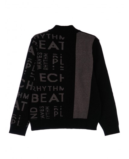 Кардиган трикотажный для мальчиков черный,серый