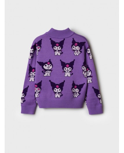 Джемпер трикотажный для девочек разноцветный