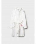 Халат текстильный для девочек белый