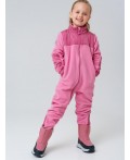 Комбинезон трикотажный для девочек розовый
