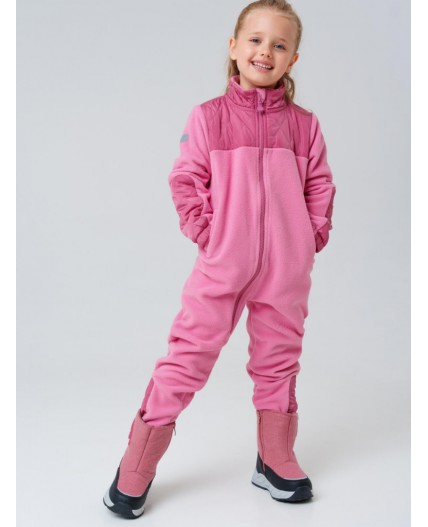 Комбинезон трикотажный для девочек розовый