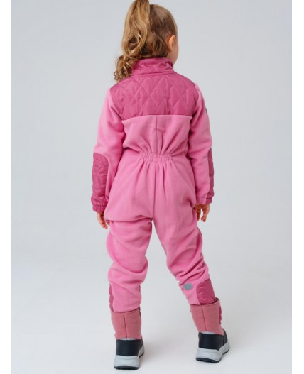 Комбинезон трикотажный для девочек розовый
