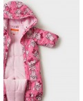 Комбинезон детский текстильный с полиуретановым покрытием для девочек светло-розовый