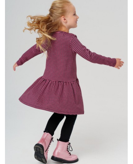 Платье трикотажное для девочек розовый