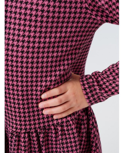 Платье трикотажное для девочек розовый