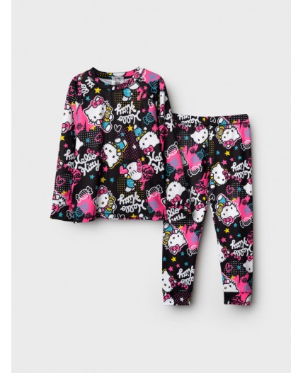 Термокомплект трикот. для девочек: фуфайка (футболка) с длин. рук, брюки для эпизод. использования разноцветный