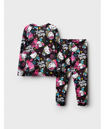 Термокомплект трикот. для девочек: фуфайка (футболка) с длин. рук, брюки для эпизод. использования разноцветный