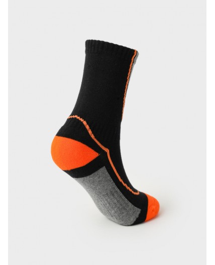 Термоноски для мальчика оранжевый,серый,черный