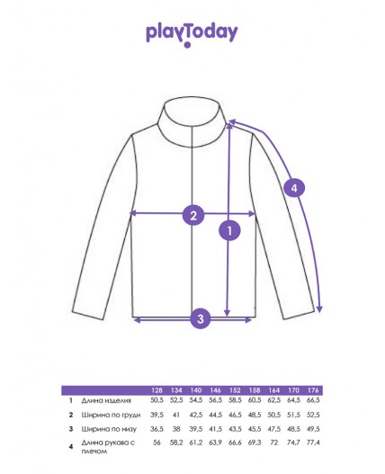 Толстовка из флиса на молнии для мальчика черный