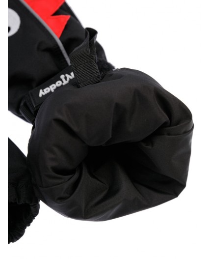 Варежки-краги для мальчика черный