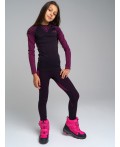 Термобелье для девочки черный,фуксия