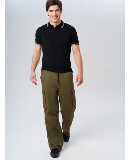 Брюки текстильные для мужчин хаки