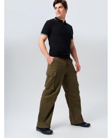 Брюки текстильные для мужчин хаки