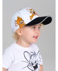Кепка детская текстильная для девочек белый,черный,коричневый