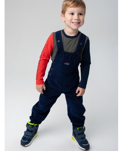 Полукомбинезон текстильный для мальчиков тёмно-синий