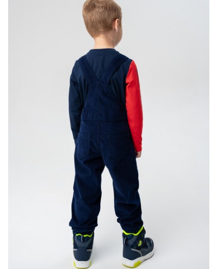 Полукомбинезон текстильный для мальчиков тёмно-синий
