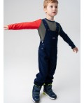 Полукомбинезон текстильный для мальчиков тёмно-синий