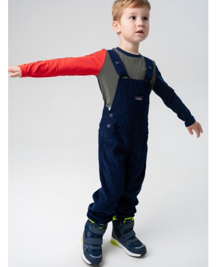 Полукомбинезон текстильный для мальчиков тёмно-синий