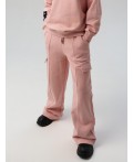 Брюки трикотажные для девочек светло-розовый