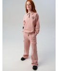Брюки трикотажные для девочек светло-розовый