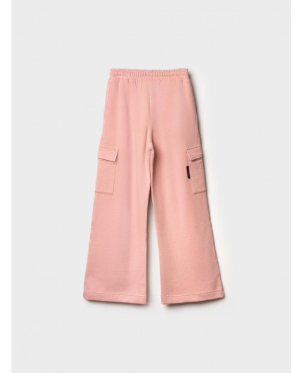 Брюки трикотажные для девочек светло-розовый