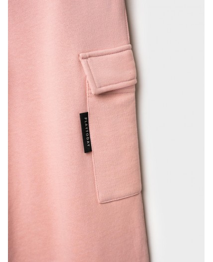 Брюки трикотажные для девочек светло-розовый