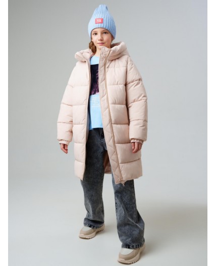 Шапка трикотажная для девочек голубой