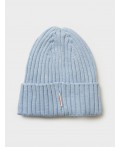 Шапка трикотажная для девочек голубой