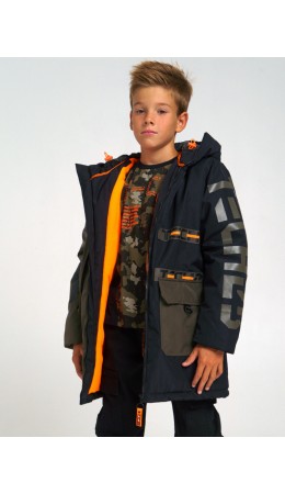 Зимняя куртка из мембранной ткани для мальчика зеленый,черный