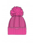Шапка трикотажная для девочек розовый