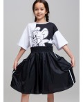 Юбка текстильная для девочек черный