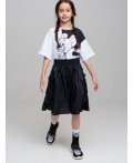 Юбка текстильная для девочек черный