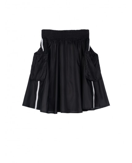 Юбка текстильная для девочек черный