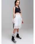 Юбка текстильная для девочек белый