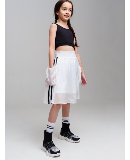 Юбка текстильная для девочек белый