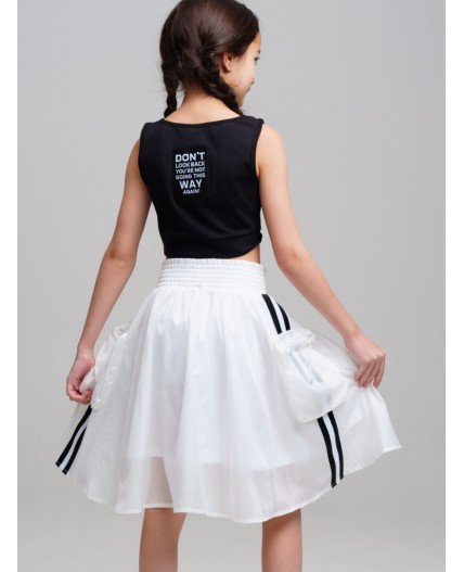 Юбка текстильная для девочек белый