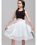 Юбка текстильная для девочек белый