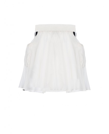 Юбка текстильная для девочек белый