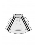 Юбка текстильная для девочек белый